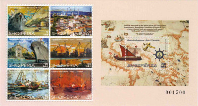 Albanien 2023 - MiNr. Hafen Durres, Portolankarte 1455 Bartolomeo Trincherio di Pareto.jpg (136.68 KiB) 1136-mal betrachtet Albanien 2023 - MiNr. Hafen Durres, Portolankarte 1455 Bartolomeo Trincherio di Pareto.jpg