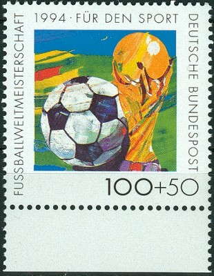 Bund 1994 MiNr. 1718, Fußball als Sportgerät.jpg
