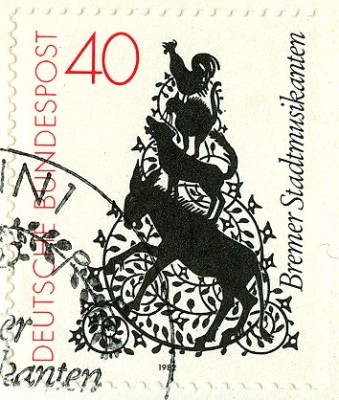 Bund 1982, MiNr. 1120, Bremer StadtMusikanten-2.jpg