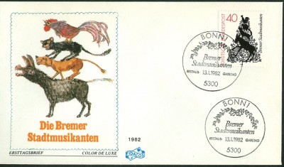 Bund 1982, MiNr. 1120, Bremer StadtMusikanten-1.jpg