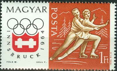 Ungarn 1964, MiNr. 1979A, Eiskunstlauf Paarlaufen.jpg