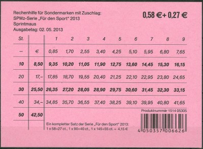 Bund 2013, MiNr. 3004, 10er Bogen, Rechenhilfe, 58+27, -3.jpg