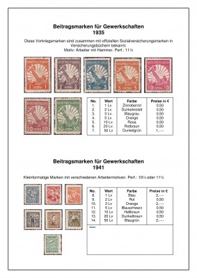 Gewerkschaftsbeiträge 1935-41 Albumseite.jpg